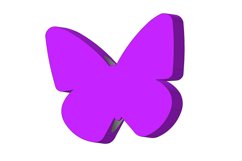 Double Layer Butterfly, Straw Topper STL File for 3D Print. Product Image 5