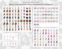 The Glamorous Besties Clipart Portrait Creator Product Image 4