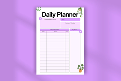 Free Cute Daily Planner Template | Aesthetic Printable PDF Product Image 4