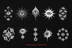 10 Bundle Dark Art Eyes Devil Demon Watcher The Eye Horror Product Image 6