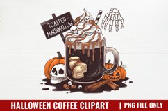 Halloween Coffee Clipart Sublimation Bundle Product Image 5
