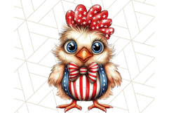 Patriotic Chicken Clipart Png, Funny 4th of July PNG Graphic Product Image 4