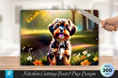 Cute baby Dog Cutting Board Sublimation Design Product Image 1