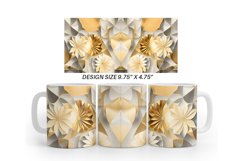 3D Geometric Mug Wrap | Sublimation Coffee Cup Product Image 6