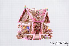 Pink Christmas Gingerbread sublimation Clipart Bundle PNG Product Image 5