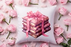 Retro Valentine Watercolor Clipart, Pink Valentine Product Image 4