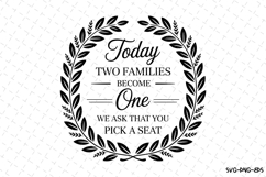 Today two families Become ONE SVG | SVG Cut files | Cricut Product Image 1