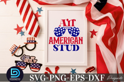 All American stud SVG, 4th of July SVG Bundle Product Image 3