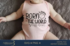 Born to Brighten the World,Baby Announcement Svg Product Image 4