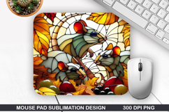 Halloween Rats Mouse Pad Sublimation,Halloween Mouse Pad PNG Product Image 1