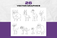 Cartoon Safari Animal Clipart Bundle Product Image 4