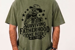 Surviving Fatherhood One Beer At A Time Svg, Skeleton Svg. Product Image 6