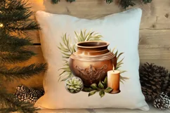 Christmas Antique Vases Clipart, Christmas Clipart Product Image 4