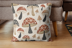 Scandinavian Mushroom Folk Art Paper Product Image 5