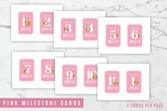 Baby Milestones for Baby Girl Photo Booth Props Product Image 4