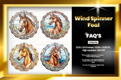 Foal Wind Spinner Sublimation - 04 Variations Product Image 1