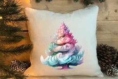 Pink Christmas Fairy Clipart Sublimation, Fairy Christmas Product Image 4