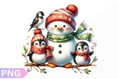 Snowman Clipart - Snowman sublimation PNG Design Product Image 1