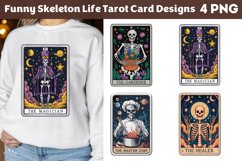Funny Skeleton Life Tarot Card Designs Product Image 1