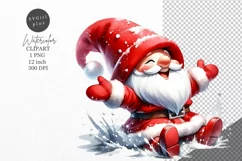 Christmas clipart, Gnome clipart, Winter clipart Product Image 1