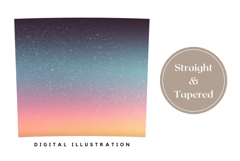 Abstract Tumbler Wrap, Glitter Sky Tumbler Sublimation Product Image 4