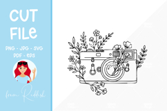 Camera Line Art Cut File Product Image 1