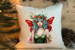 Fairy Christmas Sublimation Clipart, Fairy Christmas PNG Product Image 4