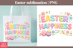 Easter happiness sublimation Embroidery Easter sublimation Product Image 1