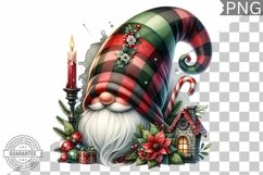 Christmas Gnome Sublimation - Clipart PNG Design Product Image 1