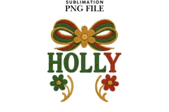 Holly png design for T-shirts Product Image 1