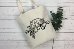Butterfly SVG Arrow | Boho SVG Arrow | Floral Tribal SVG Product Image 4
