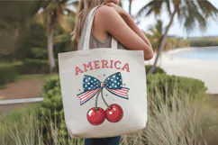 America Cherries USA 4th of July PNG Sublimation Design Product Image 4