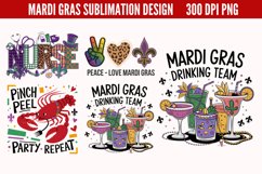 Mardi Gras Sublimation PNG Product Image 1