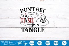 Don't Get Your Tinsel In A Tangle SVG Design Product Image 4