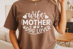 Wife Mother Dog Lover Svg, Dog Lover Svg, Dog Mom Svg. Product Image 5