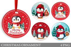 Cute Penguin Christmas Ornament. Christmas Ornament Design Product Image 1
