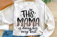 This Mama Is Doing Her Very Best PNG | Leopard Print Mama Product Image 1