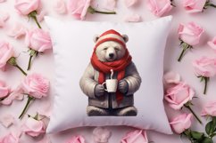 Valentines Day Bear Sublimation Clipart, Valentines Day PNG Product Image 4