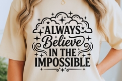 Always Believe In The Impossible Svg, Mental Health Svg. Product Image 5