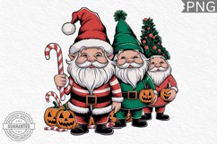 Christmas &amp; Halloween Gnome Sublimation - Clipart PNG Bundle Product Image 5