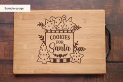 Cookies for Santa - Christmas Kitchen SVG, PNG, DXF Product Image 4