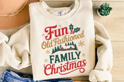 Fun Old Fashioned Family Christmas Svg | Shirt Svg Product Image 4