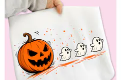 Funny Halloween Pumpkin PNG, Trendy Halloween Pumpkin PNG Product Image 4
