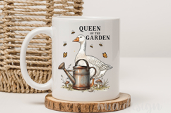 Queen Of The Garden PNG, Gardener Goose Png, Sublimation Product Image 3