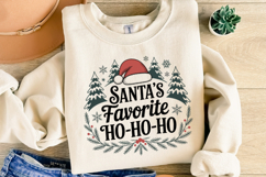 Santa&#039;s favorite Ho Ho Ho Svg | Christmas svg | Shirt Svg Product Image 5