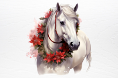 Christmas Horses Clipart PNG Product Image 4