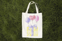 Balloons and Gift Watercolor Sublimation PNG Graphic Product Image 7