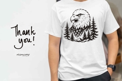 Majestic Eagle with Roses SVG Product Image 4