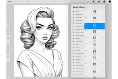 53 Procreate Elegant Classic Stamp Brushes Product Image 2