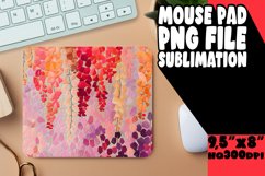 Elegant Embroidered Flower Mouse Pad Design Product Image 1